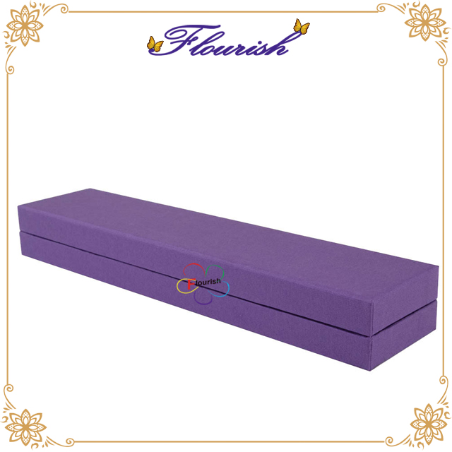 Special Texture Purple Art Paper Jewelry Brooch Gift Box
