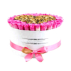 Romantic Pink Color Flower Packaging and Holding Cardboard Box for Wedding Ceremony