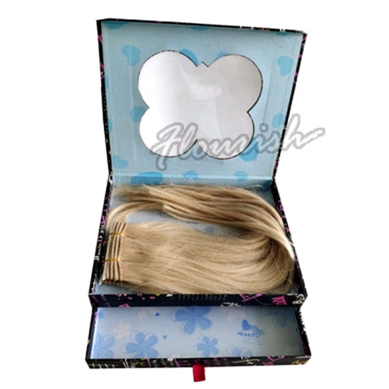 Book Shape Cardboard Wig Storage Box