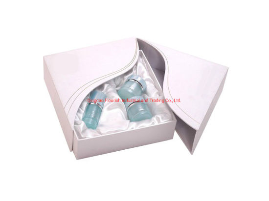 Purple Cardboard Cosmetic Gift Packaging Box with Insert