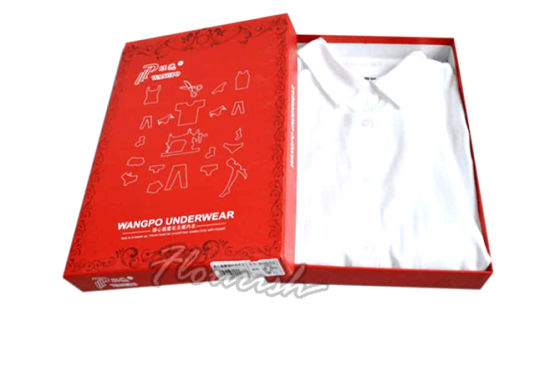 Custom Logo Cardboard Shirt Storage Lid And Base Box