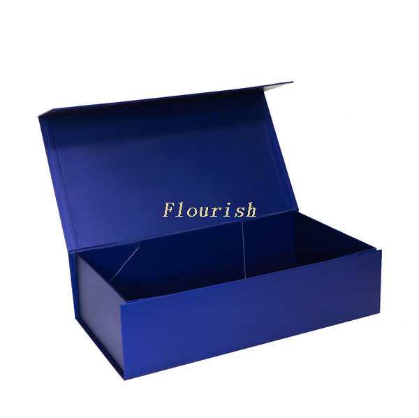 Rigid Flip Top Burgundy Cardboard Healthcare Products Gift Box