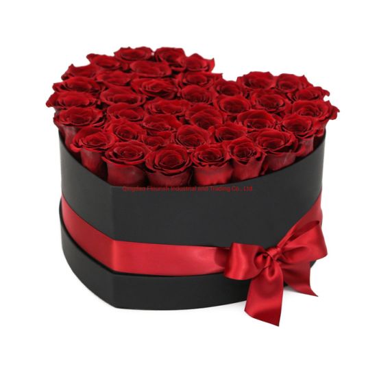 Custom Heart Shaped Flower Chocolate Cookie Gift Box