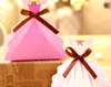 Fancy Art Paper Party Gift Packaging Triangle Box
