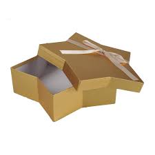 Rigid Kraft Paper Birthday Gift Candy Packaging Star Box