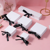 China Wholesale Ribbon Closure Cardboard Paper Packaging Jewelry Gift Box