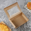 China Manufacturer Wholesale Eco-friendly Kraft Paper Packaging Food Box,Fast Food Snack Box With Window