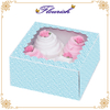 Chinese Element Fancy Looking Navy Color Diecut Window Cake Box