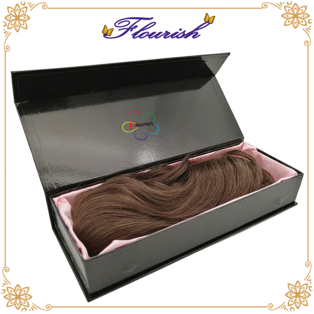 Clamshell Black Wig Packaging Paper Box