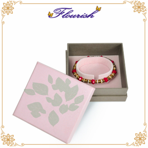 Promotional Rigid Cardboard Bracelet Display Box with Neck And Base