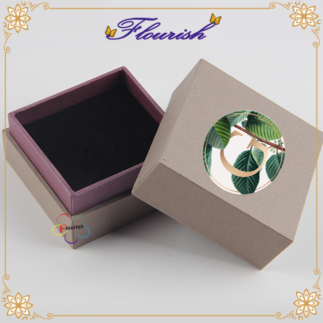 Elegant Leaf Printing Badge Box