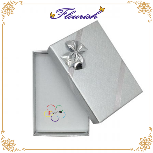 Single Full Color Rigid Cardboard Necklace Earring Pendant Ring Bracelet Jewelry Packing Paper Box 
