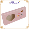 Sweet Pink Art Paper Eyelash Packaging Heart Window Box