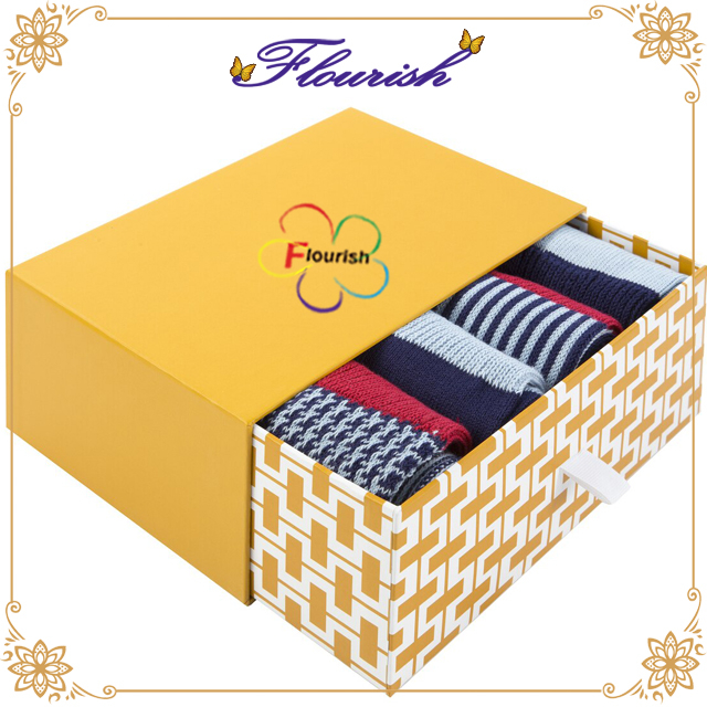 Men's Socks Storage Yellow Box