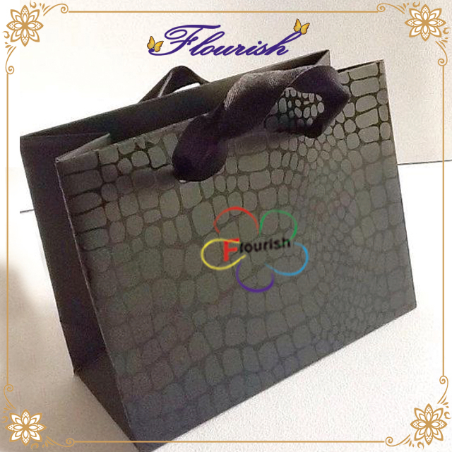 Fashion Black Faux Alligator Bag