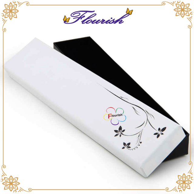 Florist Printed Rectangle White Jewelry Box