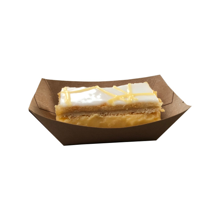Recyclable Grease Proof Food Storage Paper Tray Box