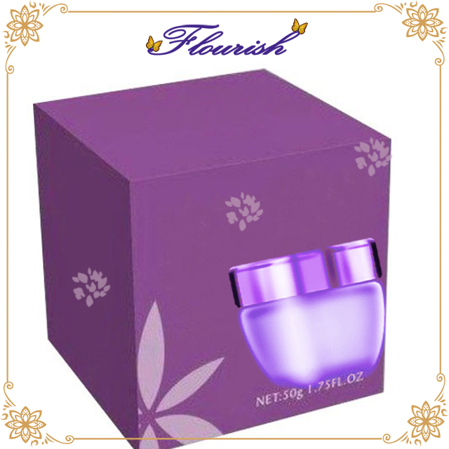 Elegant Purple Cardboard Makeup Packaging And Storage Paper Box
