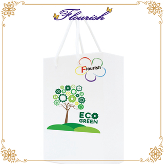 Laminated Cardboard Paper Bag in 160 GSM with Cotton Handle