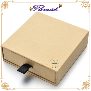 Simple Drawer Type Plain Color Jewelry Brooch Box