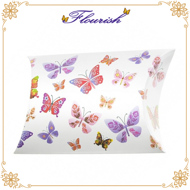 Custom Butterfly Printing Glossy Coated Paper Candy Box
