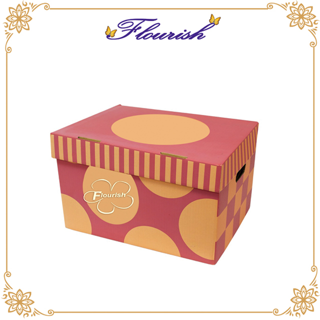 Printing Corrugated Paper House Moving Clothes Storage Carton Box