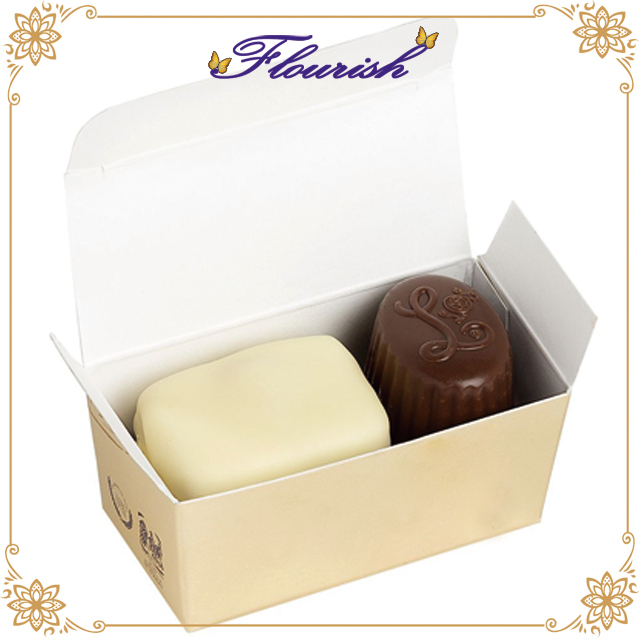 Factory Direct Sale Simple Style Beige Cardboard Dessert Packaging Box