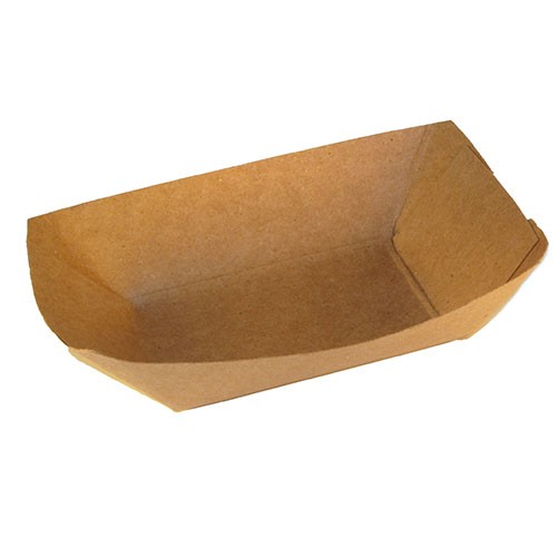 Recyclable Grease Proof Food Storage Paper Tray Box