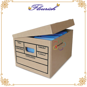 China Retail Speciality Document Storage Brown Carton Box