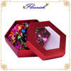 Red Hexagon Chocolate Storage Window Box