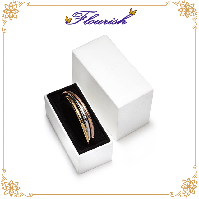 Custom Logo White Luxury Bangle Gift Box