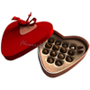 Gold Decorated Red Heart Shaped Candy Box