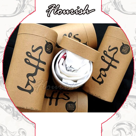 Personalized Shirt Underwear Packaging Round Tube Box