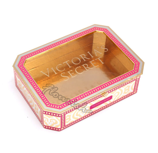 Portable Scarf/ Underwear/ Towel Paper Gift Box with Clear Window