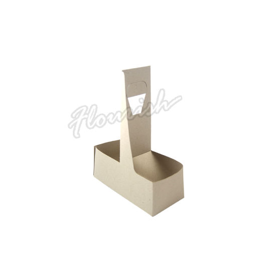 Eco-Friendly Brown Kraft Paper Coffee Wine Carrier