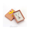 Florist Printed Rectangle White Jewelry Box