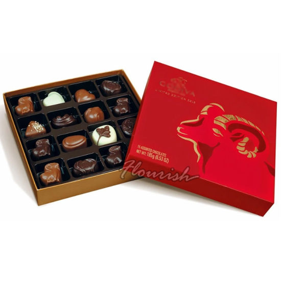 Customized Art Paper Chocolate Gift Packaging Box with Tray Insert