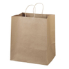 Two Bottle Wine Packaging Kraft Paper Bag with Black Cotton Handle