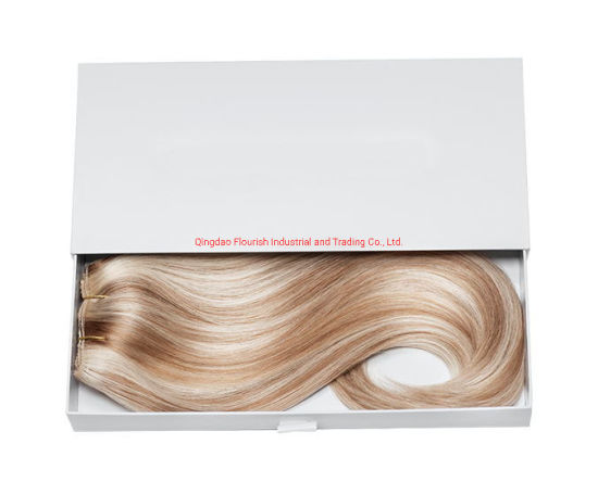 Clamshell Black Wig Packaging Paper Box