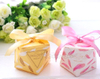 Lovely Heart Design Purple Color Paperboard Bridemaid Gift Box with Ribbon