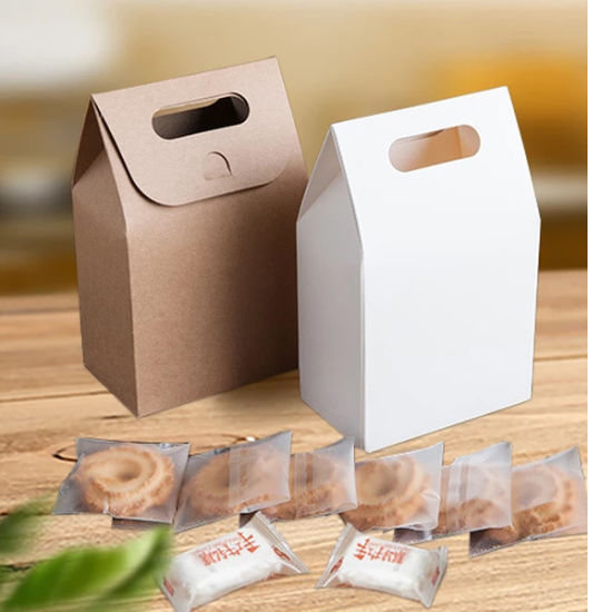 Rigid Brown Kraft Paper Diecut Bag