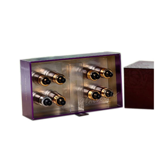 Elegant Purple Cardboard Makeup Packaging And Storage Paper Box