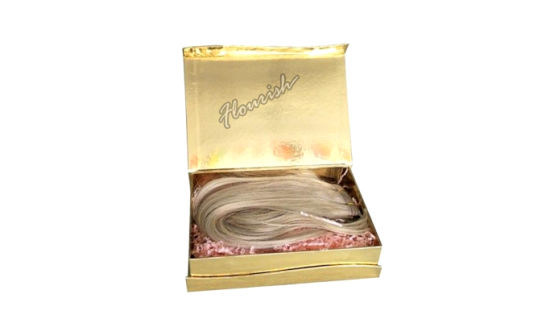 Luxury Hair Extension Pillow Box with Personalized Logo