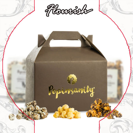 Golden Dot Printing Party Favor Tall Cake Box