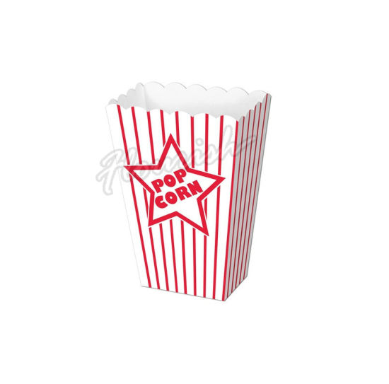 Top Quality Food Grade Glossy Laminated Popcorn Bucket Packaging Paper Box