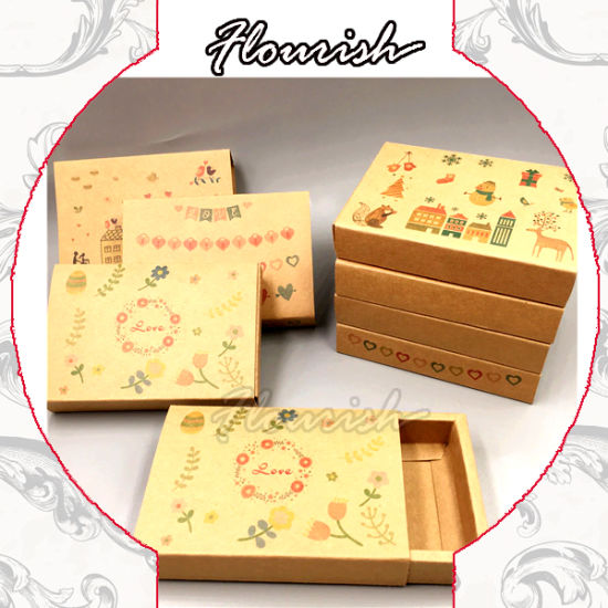 Special Designed Flip Top Kraft Paper Candy Box