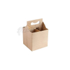 Eco-Friendly Brown Kraft Paper Coffee Wine Carrier