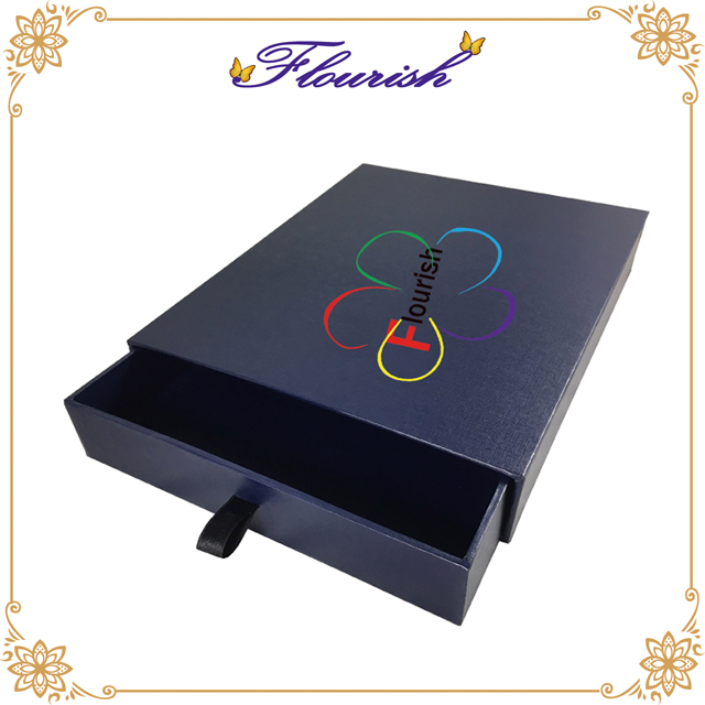 Rectangle navy drawer box 