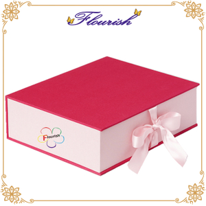 Lovely Book Shaped Rectangle Paperboard Birthday Wedding Party Gift Packing Box with Bow-tie 