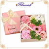 Custom Logo Pink Flower Shopping Box Birthday Gift Box Valentine′s Day Gift Box